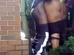 fucking that thick pastor's wife outside church makes her moan wet