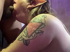 dulce blows rico's cock with her huge natural tits first part homemade