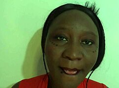 wow, unlock this afro black latina's naughty secrets sucking big cock in her first audition!
