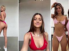 Boutinela's teasing bikini moments compilation