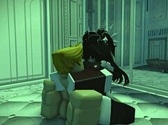 Roblox bitch takes monster BBC rough, you won't believe how hard she gets slammed!
