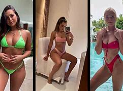 Boutinela's teasing bikini moments compilation