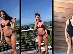 Boutinela's teasing bikini moments compilation