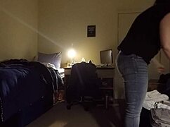 busty milf sneaks a rub on hidden cam