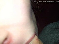 18yo teen slurps old cock for hot cumshot facial