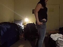 busty milf sneaks a rub on hidden cam