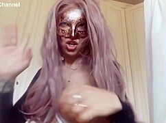 Whore shares dirty talk blowjob tips lipstick pussy closeup