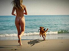 whoops lucy's nude beach day turns into total enf embarrassment 😳🏖️