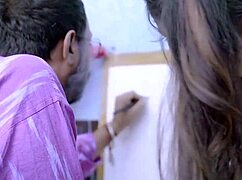 indian teen slut bends over for teacher's huge cock in class!