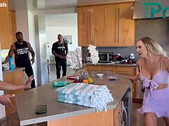 paisley porter's blonde pussy gangbanged raw by football team's monster black cocks!