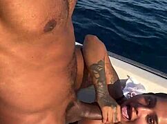 we took the boat to sea's center and he blasted cum in my ass - yasmina khan