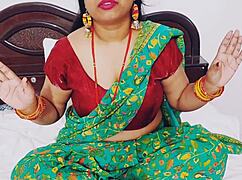 Horny Indian stepsis sucks and fucks chubby stepbro with clear audio