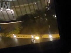hey girlfriend fingers her clit close up masturbating orgasm right by the hotel window public