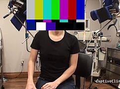 Lilith Rose says no to North Dakota in backstage blindfold handcuff latex humiliation slap scene