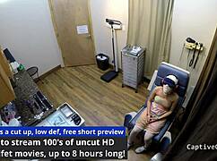 Lilith Rose says no to North Dakota in backstage blindfold handcuff latex humiliation slap scene