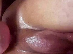 yo this tight shemale goes wild shoving that 11 inch dildo deep pov style