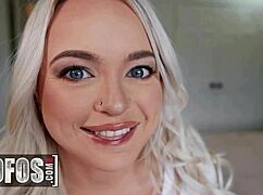 alexis kay's shaved pussy creampied after charles' photoshoot fuck
