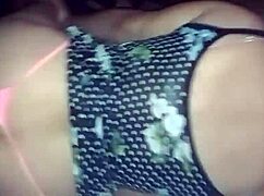 Bent Over Doggystyle in Pink Thong Short Floral Dress