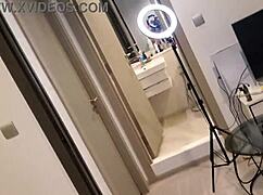 thai sexwife takes double vaginal gangbang while cuckold husband watches orgy