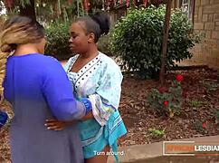 Huge natural boobs bbw black lesbians grind on double dildo licking pussies until they cum hard