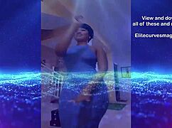 hella cake vol 1 shows off massive curves in tight dress