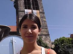 Hot cutie feels thrill fucking for cash on summer vacation