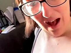 candid bbw sandra takes massive cumshot facials in secret homemade clips