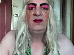 shy bisexual crossdresser begs for real man's cock to fuck his ass while wankers watch and vote