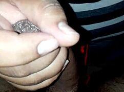 a guy masturbates intensely reaching maximum pleasure