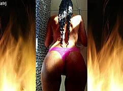 Does Curly Latina Housewife Jade Deepthroat Hubby's Cock in Fishnets?