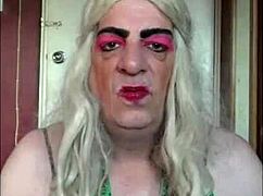 shy bisexual crossdresser begs for real man's cock to fuck his ass while wankers watch and vote