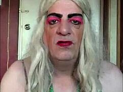 shy bisexual crossdresser begs for real man's cock to fuck his ass while wankers watch and vote