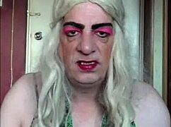 shy bisexual crossdresser begs for real man's cock to fuck his ass while wankers watch and vote