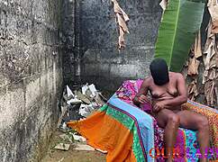 what happens when your ebony neighbor craves a quick outdoor monster cock pounding