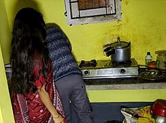 yo this hot indian desi bhabhi's getting all sensual with ass licking and deepthroat in kitchen