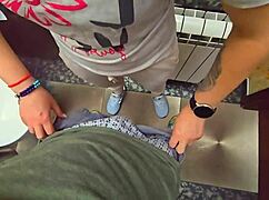 Stranger Creampies My Panties in Restaurant Toilet Quickie