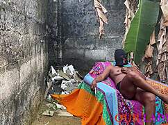 what happens when your ebony neighbor craves a quick outdoor monster cock pounding