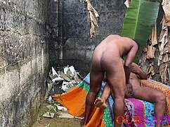 what happens when your ebony neighbor craves a quick outdoor monster cock pounding