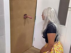 Milf's Hungry Desire Devours Glory Hole Cock