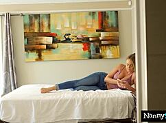 oh god slutty nanny beggs to keep job swallowing my huge cock mouthful after toe sucking!