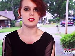 damn short haired redhead marla's pussy gets deep pounded then drenched in wet cumshot 😩💦