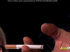 Watch cindy behr smoke while craving massive facial jizz blast