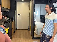 gave my giant wet pussy and huge ass to neighbor he fucked hard too