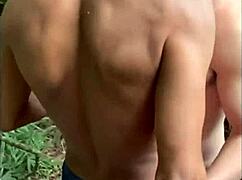 i spot stranger jerking off on trail and help him explode huge load