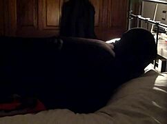 french maid bound tight in zentai suit fetish play