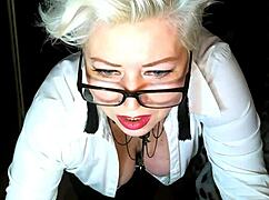 aimee hot milf secretary is a CRAZY BITCH with big natural tits and pussy lips