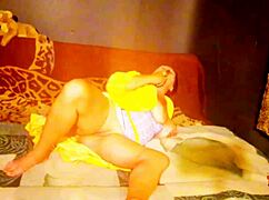Klaudiaambergirl's Mouth Full of Cum After Tit Tease Masturbation