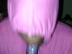I worked so hard deepthroating that huge black cock just to swallow every drop 😩💦