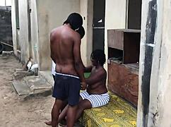 With neighbors away, we invited ig influencer home for outdoor fuck with best friend