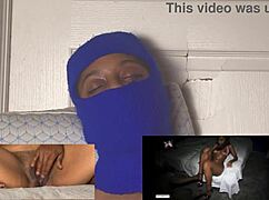 Ecstatic ebony squirts wildly eyes rolling back in wet orgasm